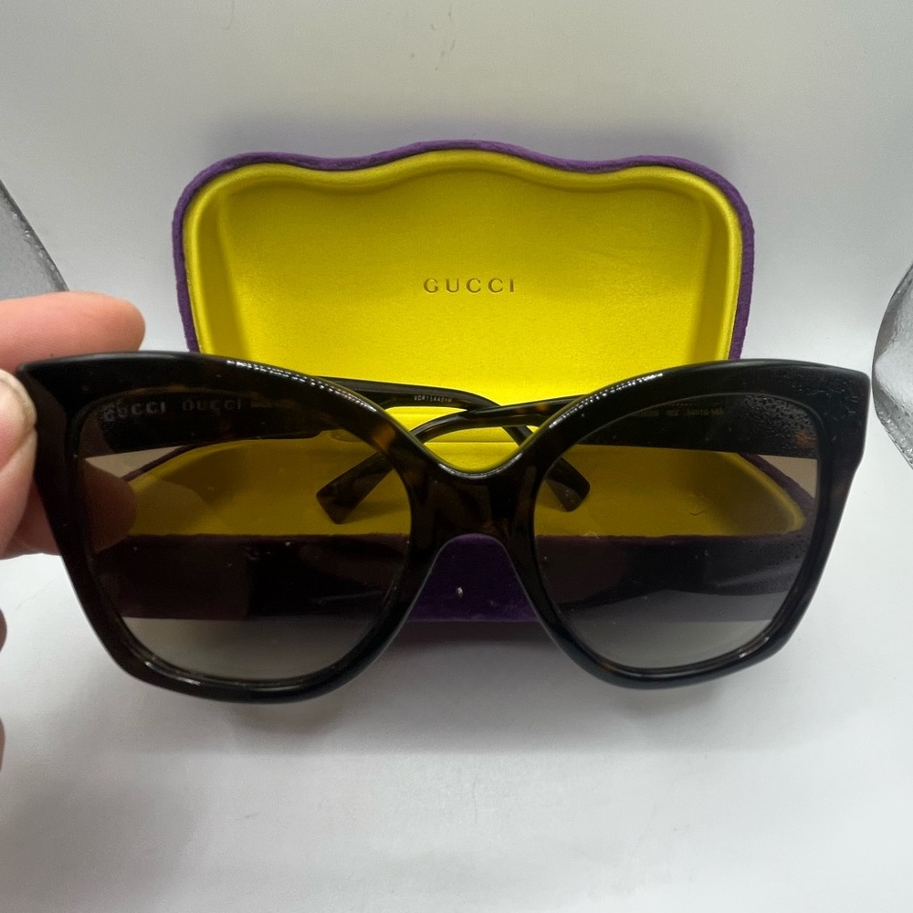 Gucci Black Cat-Eye Sunglasses
